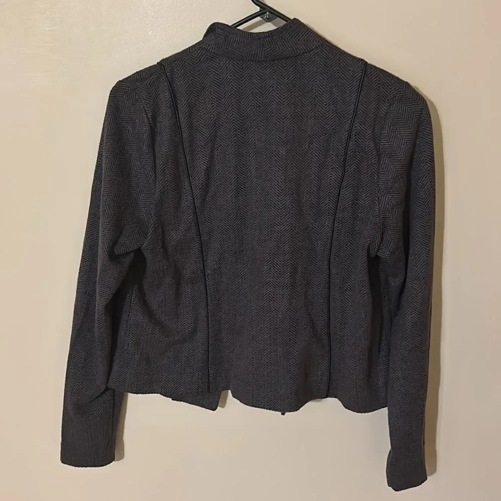 Banana Republic Work Cardigan Jacket Business Chevron Gray Women’s small
